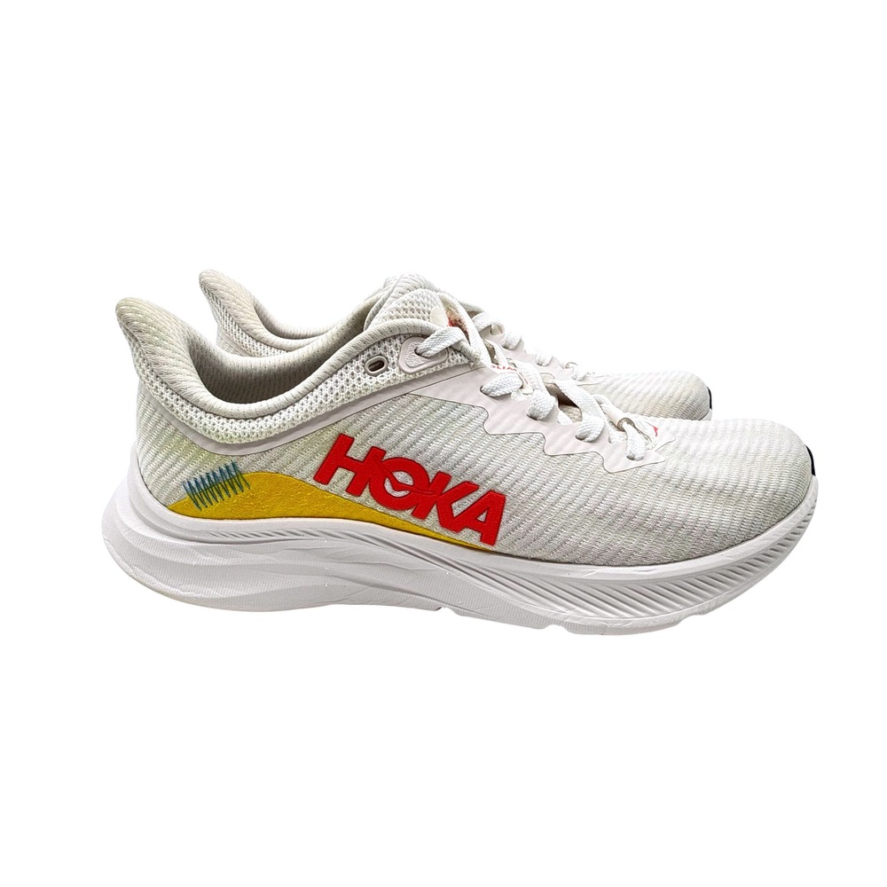 Hoka Solimar Running Shoes Womens 11 White Grey Excellent Lightweight Athletic